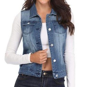 Wax Jean, Classic Denim Vest 1XL